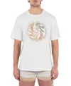 Hurley Men's Yin Yang Palms Short Sleeve T-shirt In White