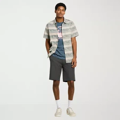Hurley Mens 9 1/2" Stretch Fabric Chino Short In Black