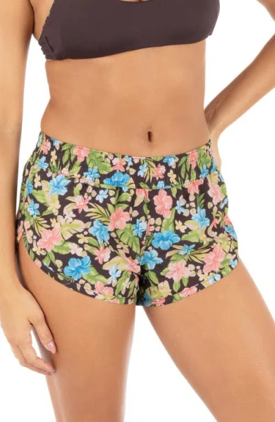 Hurley Miami Garden Beachrider Cover-up Shorts In Multi