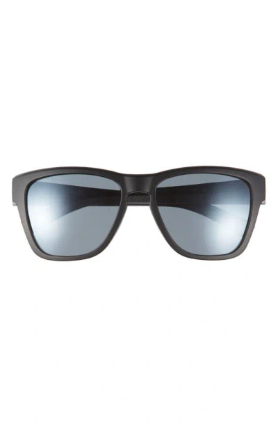 Hurley Modern Keyhole 54mm Polarized Square Sunglasses In Black