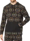 Hurley Modern Surf Poncho Long Sleeve Top In Black Multi In Multi