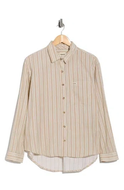 Hurley New Heights Button-up Shirt In Neutral