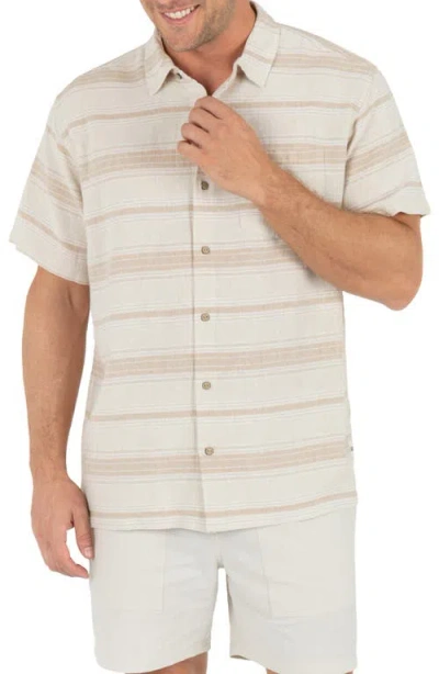 Hurley Oceanside Short Sleeve Button-up Shirt In Neutral