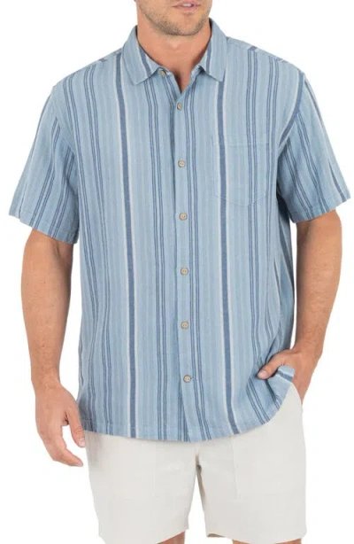 Hurley Oceanside Short Sleeve Button-up Shirt In Blue
