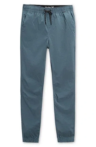 Hurley Off Duty Twill Joggers In Blue