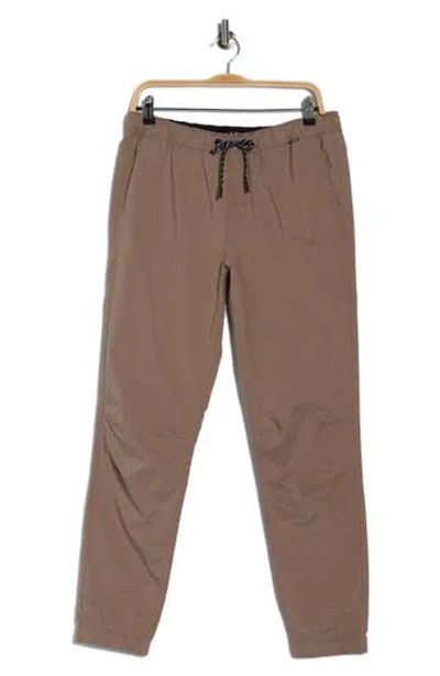 Hurley Off Duty Twill Joggers In Brown