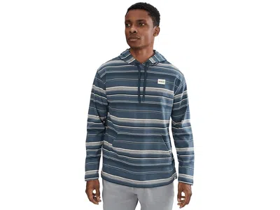 Hurley Og Stripe Hooded Poncho In Gray