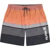 Hurley Ombre Volley Swim Shorts In Brown