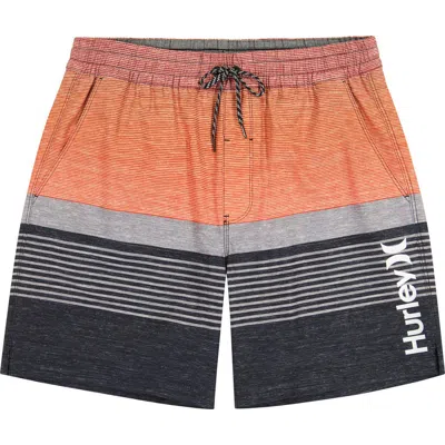Hurley Ombre Volley Swim Shorts In Brown