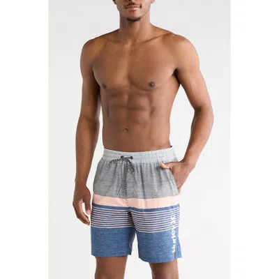 Hurley Ombré Volley Swim Shorts In Dark Denim