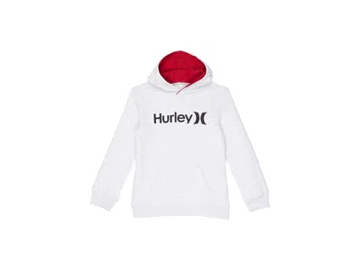 Hurley One And Only Pullover Hoodie (little Kids) Boy's Clothing Birch Heather: 4 Little Kid In White