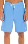 Hurley One & Only Solid Volley Swim Trunks In Unity Blue