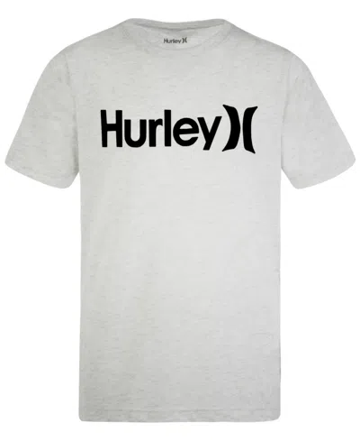 Hurley Kids' Little Boys One And Only Short Sleeves T-shirt In Birch Heather