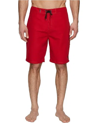HURLEY ONE ONLY 2.0 BOARDSHORTS MEN RED 21" DRAWSTRING WAIST SWIMWEAR DDR1368