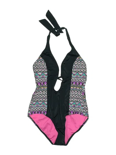 Pre-owned Hurley One Piece Swimsuit In Black