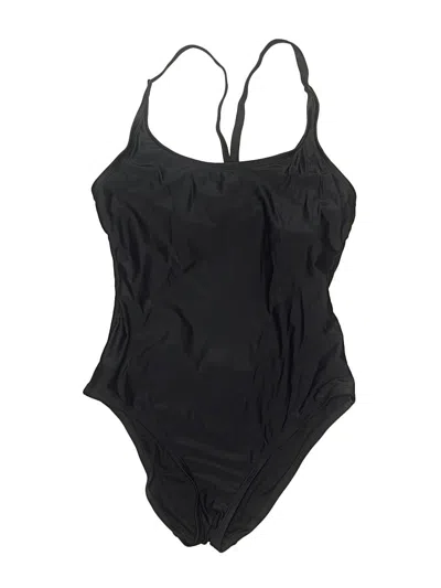 Pre-owned Hurley One Piece Swimsuit In Black