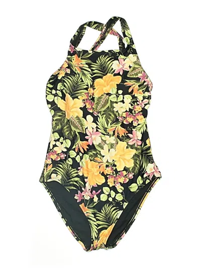 Pre-owned Hurley One Piece Swimsuit In Black