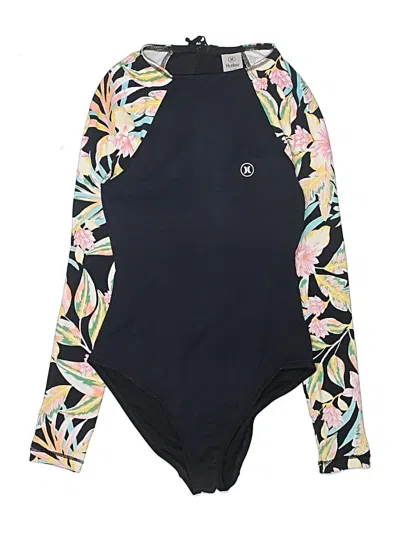 Pre-owned Hurley One Piece Swimsuit In Black