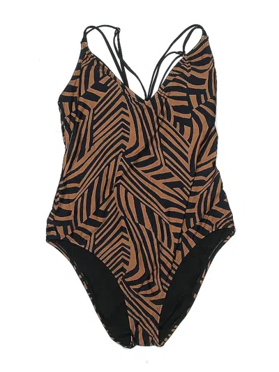 Pre-owned Hurley One Piece Swimsuit In Brown
