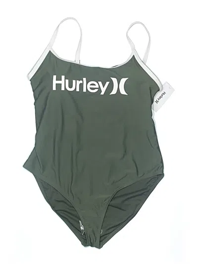 Pre-owned Hurley One Piece Swimsuit In Green