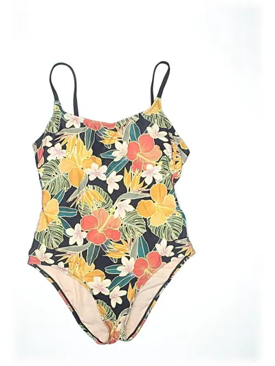 Pre-owned Hurley One Piece Swimsuit In Yellow