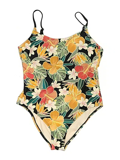 Pre-owned Hurley One Piece Swimsuit In Yellow