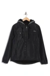 Hurley Ostro Fleece Lined Hooded Jacket In Black