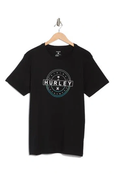 Hurley Ot Logo Graphic T-shirt In Black