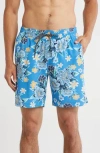 Hurley Palmettos Volley Swim Trunks In Blue