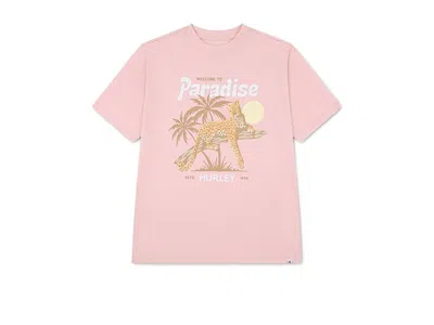 Hurley Paradise T-shirt (big Kid) Girl's T Shirt Bubblegum Pink : Lg (12-14 Big Kid), Cotton/polyester