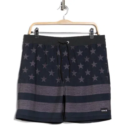 Hurley Patriot Volley Swim Trunks In Blue