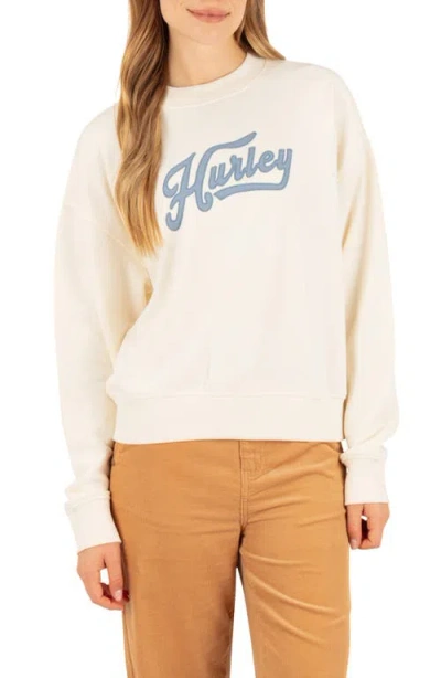 Hurley Pennant Graphic Sweatshirt In Neutral