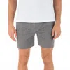 Hurley Phantom 18 Walkshort In Black Heather In Burgundy