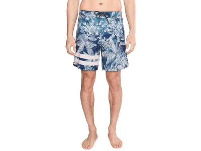 Hurley Phantom Eco Block Party Engineered 18 Men's Swimwear Submarine: 36 In Blue
