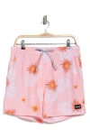 Hurley Phantom Eco Poolside Combo Swim Trunks In Pink