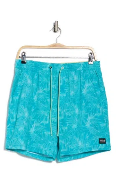 Hurley Phantom Eco Poolside Combo Swim Trunks In Blue