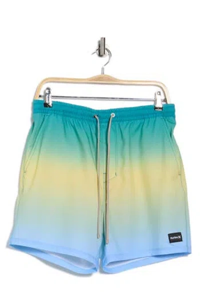 Hurley Phantom Eco Poolside Combo Swim Trunks In Multi