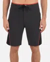 Hurley Phantom Eco Weekender Blocked Boardshort In Dark Stone Grey In Black