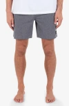 Hurley Phantom 18 Walkshort In Black Heather In Blue