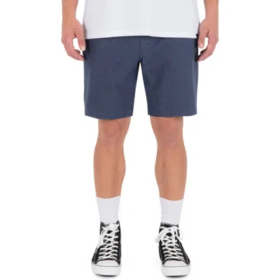 Hurley Phantom Heather Walk Shorts In Black
