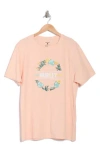 Hurley Pina Cotton Graphic T-shirt In Pink