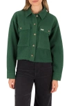 Hurley Pit Stop Polar Fleece Shirt Jacket In Green