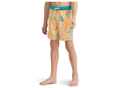 Hurley Pop Color Palm Pull-on Swim Trunks (big Kid) Boy's Swimwear Nectarine : Md (10 Big Kid), Elastane/po In Yellow