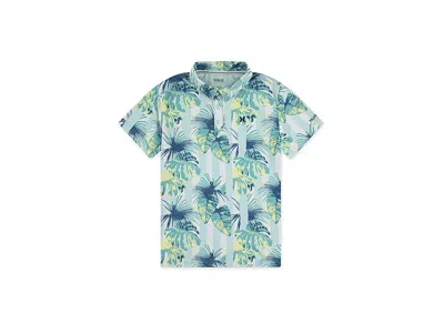 Hurley Printed Belmont Polo (big Kid) Boy's T Shirt Mint Candy : Lg (14/16 Big Kid), Polyester In Multi