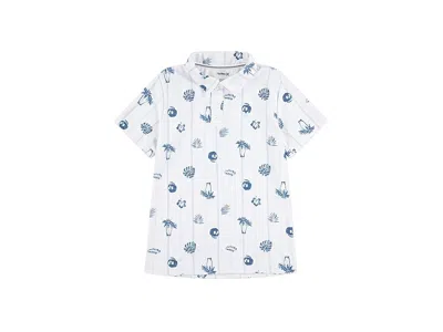 Hurley Printed Belmont Polo (little Kid) Boy's T Shirt White : 4 Little Kid, Polyester