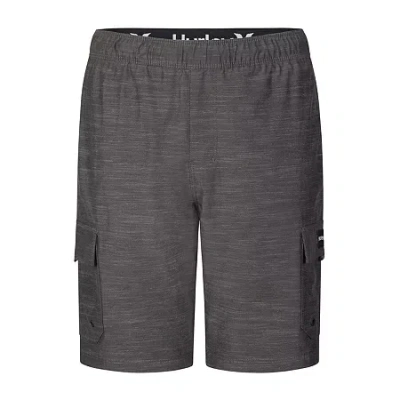 Hurley Pull-on Cargo Big Kid Boys Hybrid Short In Gray
