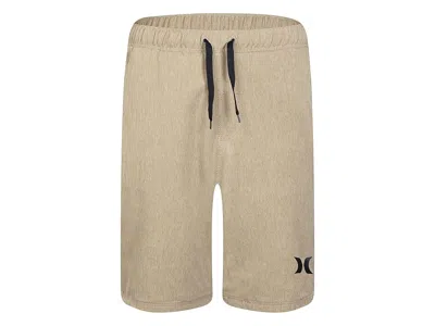 Hurley Pull-on Walkshorts (big Kids) Boy's Shorts Khaki : Sm (8-10 Big Kid), Polyester In Brown