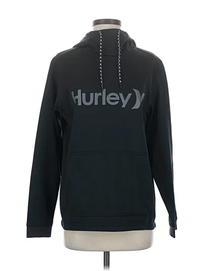 Pre-owned Hurley Pullover Hoodie In Black