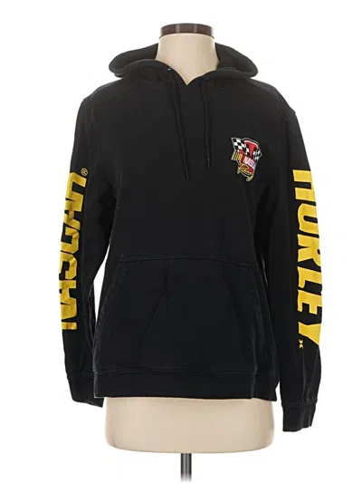 Pre-owned Hurley Pullover Hoodie In Black