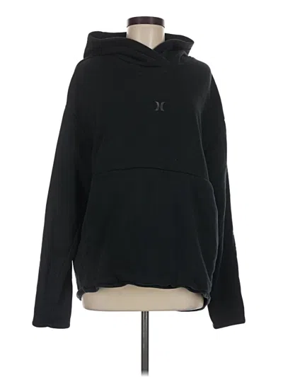Pre-owned Hurley Pullover Hoodie In Black
